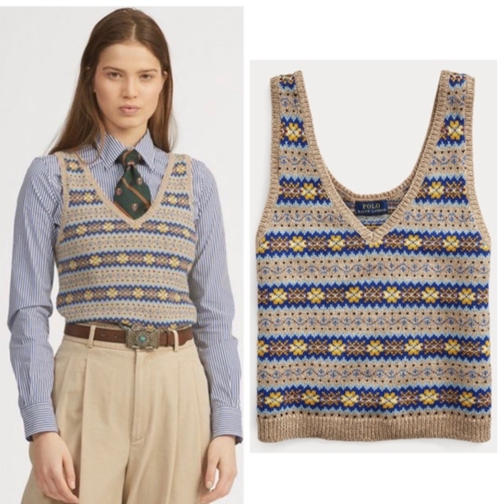 Polo Ralph Lauren V- Neck Sweater Vest NWT